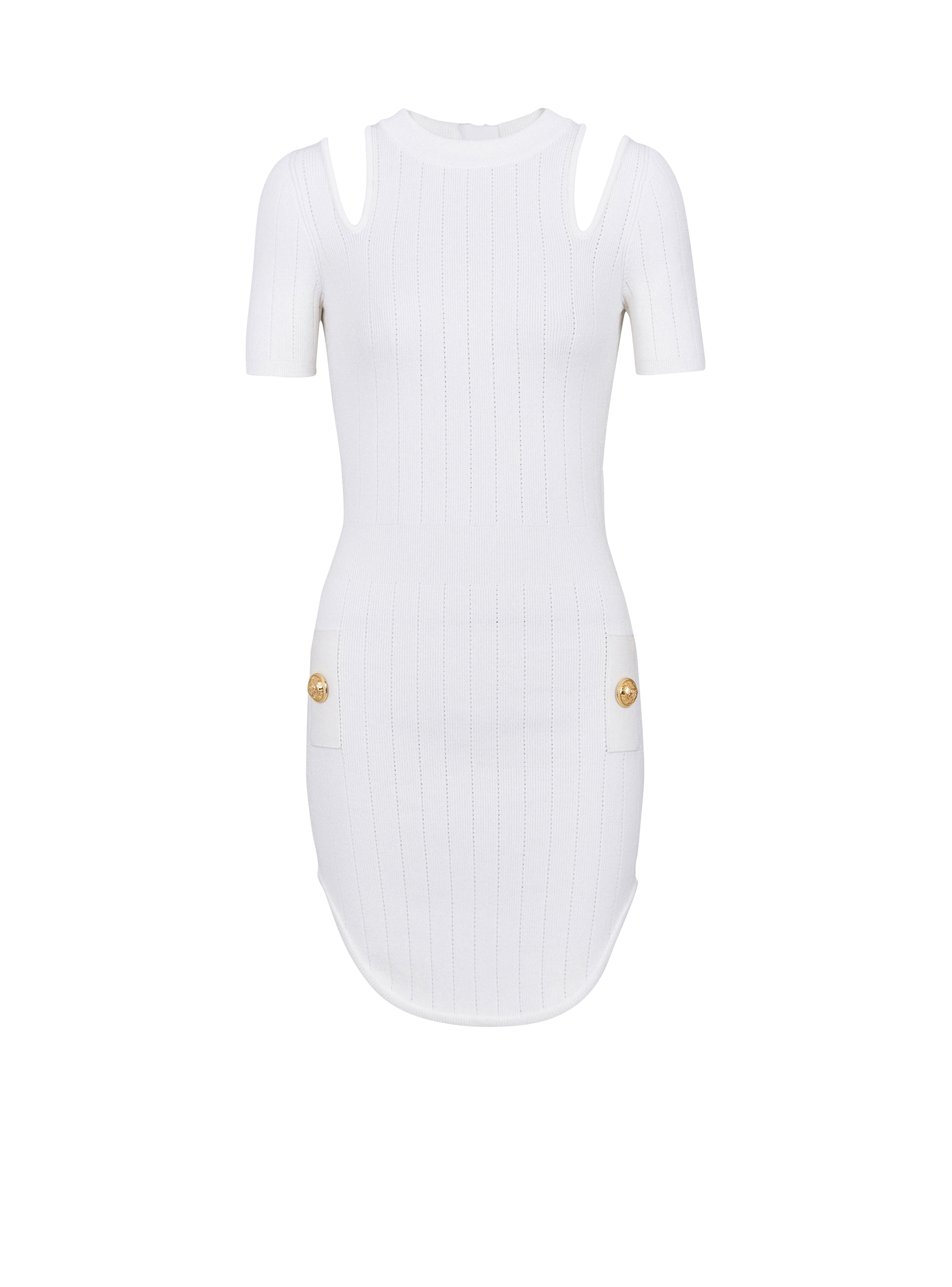 Short eco-designed knit dress - Women 