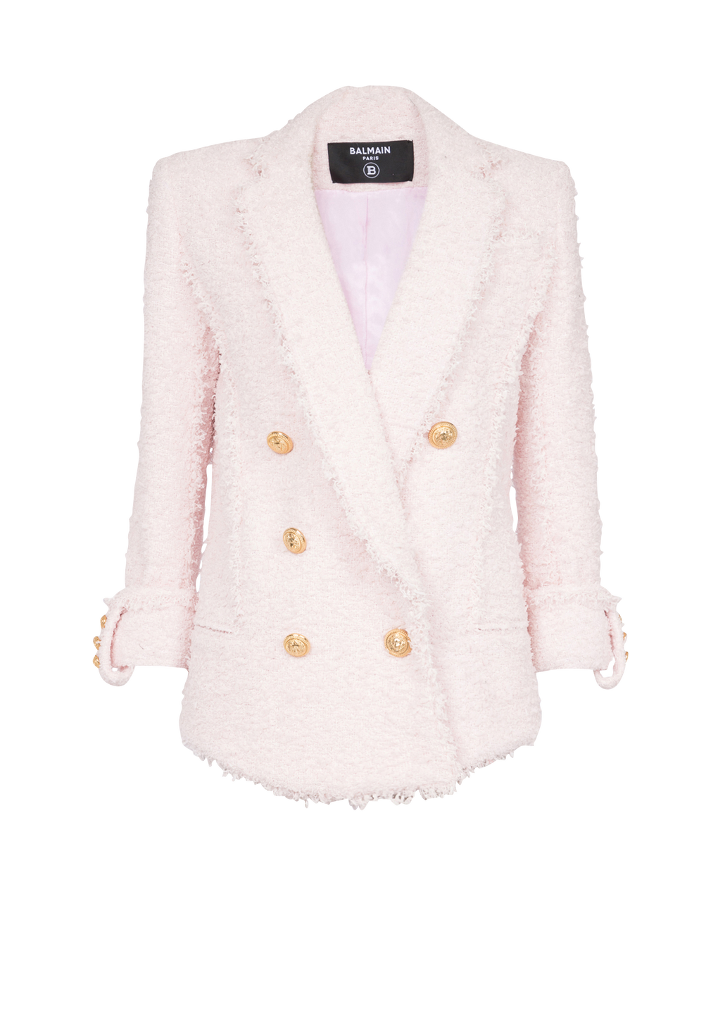 Tweed jacket, pink, hi-res