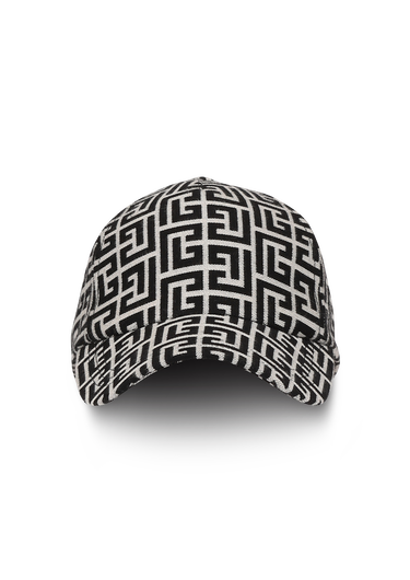Cotton cap with Balmain monogram