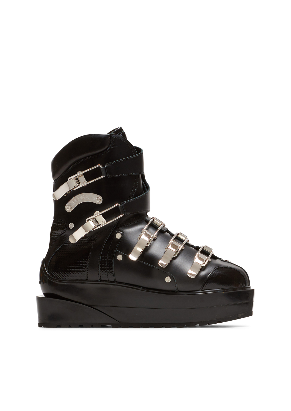 Volt leather boots, black, hi-res
